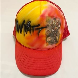 Cobra Wyatt Yellow And Red Hat Adjustable Unisex Cap